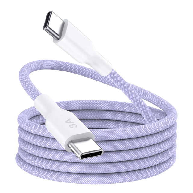 Cable Tipo C A Tipo C 1m 3a y dispositivos USB-C carga 3A rápida Eo Safe Imports Lavanda
