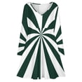 thumbnail image 3 of Aesthetic Grey Green And White Sunburst Long Sleeve Dresses For Women Vintage Elegant Party Dress Oversized V-neck Dress S-8XL, 3 of 7