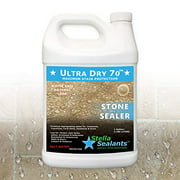 Ultra Dry 70 - Stone Sealer for Travertine Limestone Marble and Granite - Natural Look (Gallon)