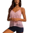thumbnail image 7 of Fewfanhot Women's Sequin & Bead Embellished Deep V-Neck Camisole, Sparkling Sleeveless Dressy Tank Top for Parties and Evening, 7 of 7