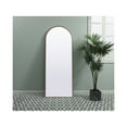 thumbnail image 2 of Elegant Lighting Mr1a2874 Ayra 28" W X 74" H Modern Arched Bathroom Wall Mirror - Brass, 2 of 8