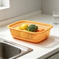 thumbnail image 5 of 12.5" Plastic Storage Basket with Ventilation Holes Large Rectangular Produce Bin for Onions Potatoes Bread Pantry Organization Fridge Counter Food Safe, 5 of 6