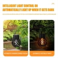 thumbnail image 2 of 4 Piezas LED Linterna Colgante con Efecto de Llama para Exteriores Lámpara de Decoración de Jardín Impermeable Luz de Hadas Solar para Patio Jardín Patio, 2 of 5