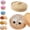 Glitter-White, variant on Glitter Dumpling Squishy Mystery Box, Colorful Dumplings Stress Balls Fidget Sensory Toys, Easter Basket Stuffers Party Favors