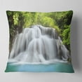 thumbnail image 2 of Designart Huai Mae Kamin Waterfall - Photography Throw Pillow - 18x18, 2 of 5