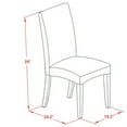 thumbnail image 2 of East West Furniture Norden 3-piece Wood Table and Dining Chair Set in White, 2 of 2