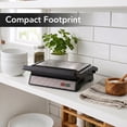 thumbnail image 3 of OVENTE Electric Indoor Panini Press Grill and Sandwich Maker with Non-Stick Coated Plates, Cool-Touch Handle and Removable Drip Tray, Opens 180 Degrees to Fit Any Type or Size of Food, GP0620BR, 3 of 8