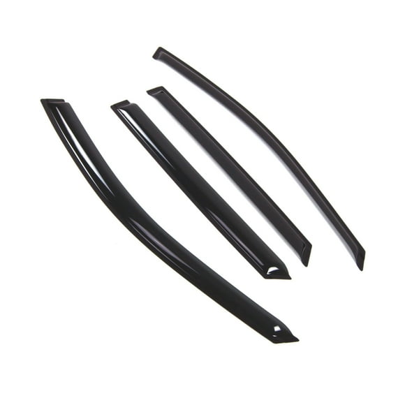 Car Window Rain Guard | Outside Mount Visors Auto Side Window Deflectors | Windows Visor Rain Shields Compatible with 2017-2018 Hyundai Grand Santa Fe | 4 Pcs Set, WD2-806B, Dark Smoke