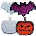 thumbnail image 1 of Juego de moldes de resina para almacenamiento de calabazas y murciélagos para Halloween (2 unidades), 1 of 6