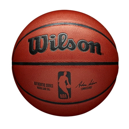 Wilson NBA Authentic Indoor Competition Basketball, Brown, 29.5 in.