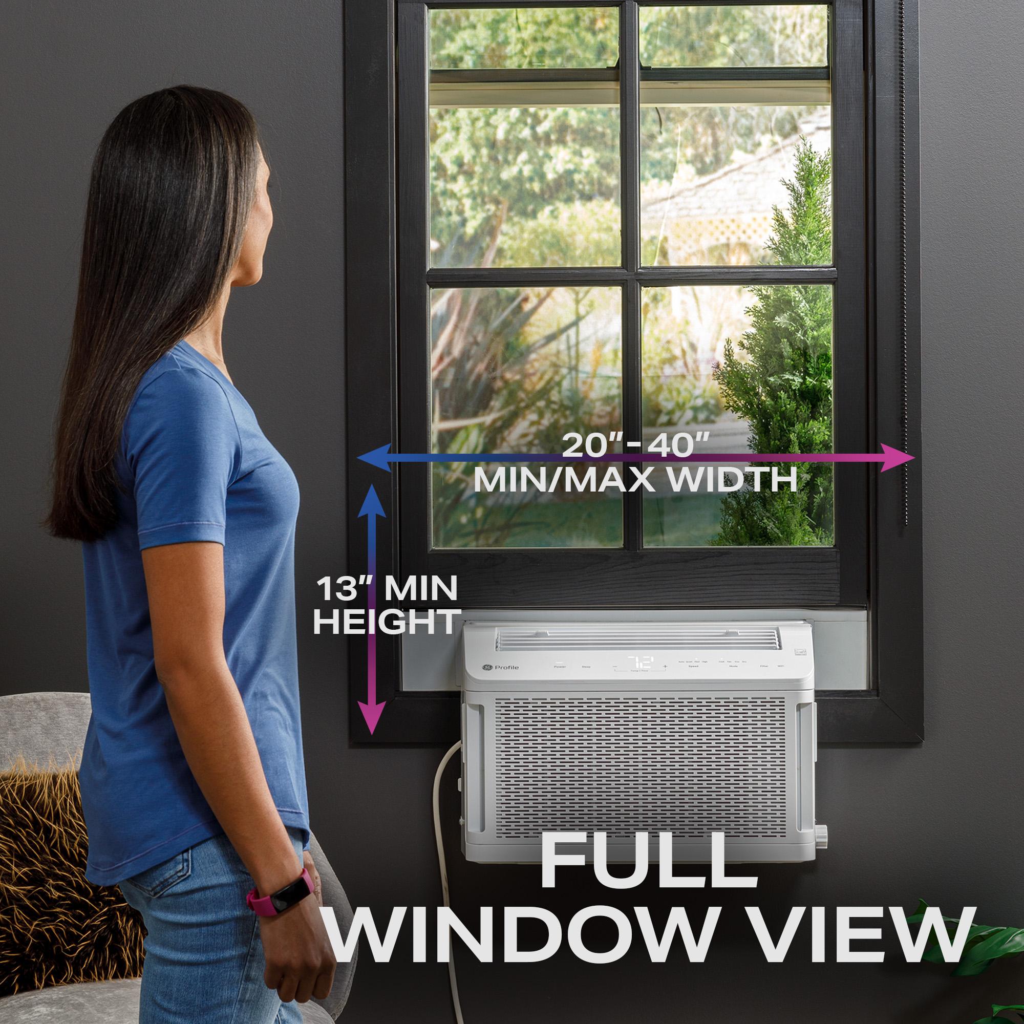 GE 8,000 BTU 110V Smart Window-Mounted Air Conditioner with Wi-Fi - image 2 of 5