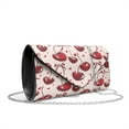 thumbnail image 2 of Xixirimido Women Evening Bags Leather Clutch Bag Purses Formal for Wedding Party Envelope Bags Crossbody Clutches with Chain Strap, Cherries Hearts Pink, 2 of 7