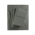 thumbnail image 4 of Madison Park 6-Piece 800 Thread Count Cotton Blend Sateen Sheet Set, Cal King - Charcoal, 4 of 7