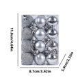 thumbnail image 2 of 24 PC Tiny Christmas Balls-1.18" Christmas Balls Bulk Christmas Tree Ball Ornaments,Silver, 2 of 4