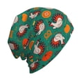 thumbnail image 6 of Gaeub Cartoon Turkey Print Beanie Hats for Men Women,Winter Caps,Knit Cuffed Beanie,Cuffed Cap,Great for Winter Activities, 6 of 7