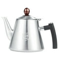 thumbnail image 1 of Stainless Steel Stove-top Teapot - Pot,Delaman Kettle Heat Resistant Silicone Handle for Tea Coffee Hot Water 1.2L Matte/Polished (Type : Matte), 1 of 8