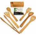 thumbnail image 1 of Juego de utensilios de cocina de madera RoyalHouse 7 piezas de bambú, 1 of 1
