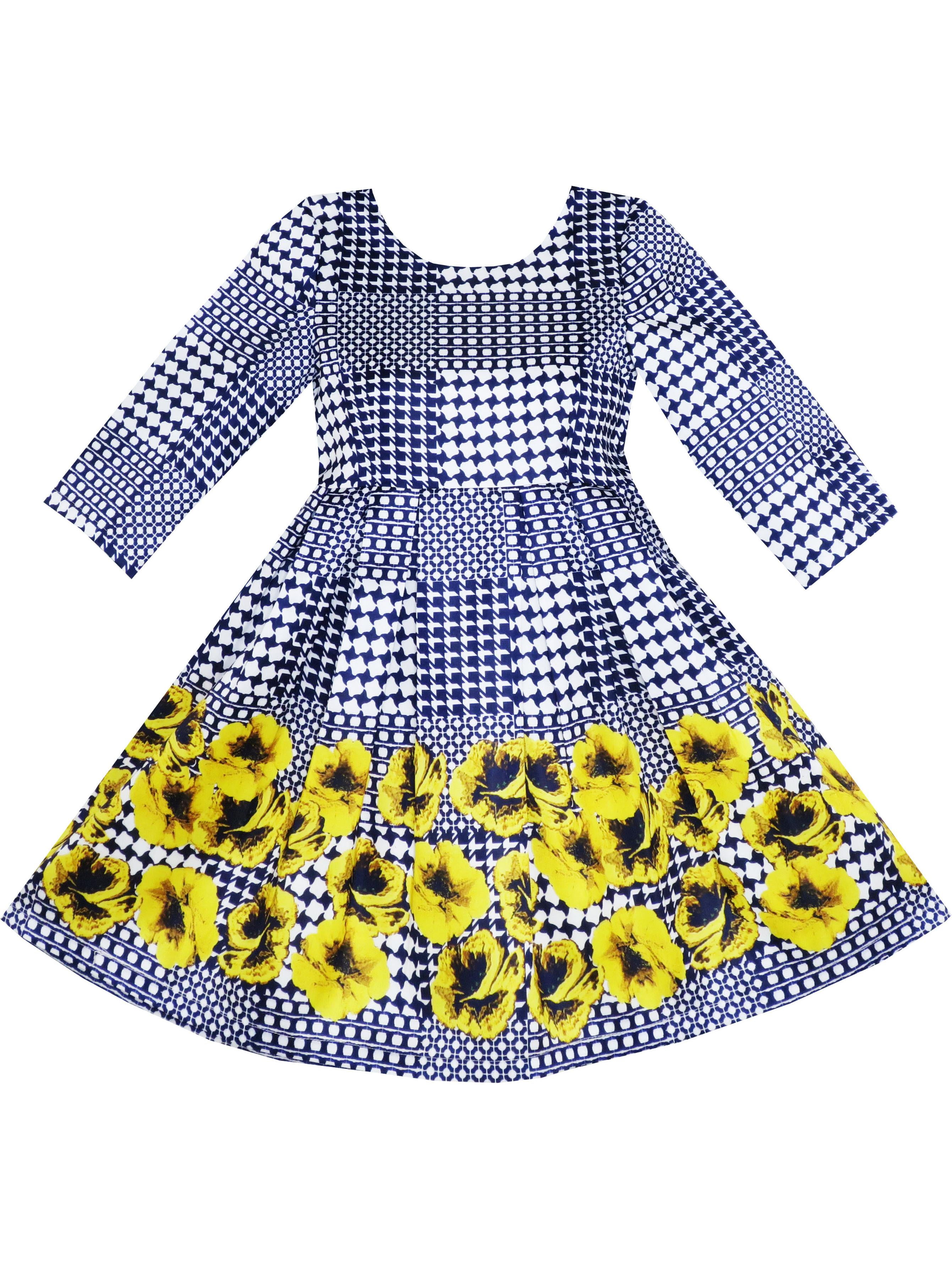 checkered yellow dress