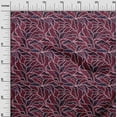 thumbnail image 3 of oneOone Cotton Silk Maroon Fabric Abstracts Quilting Supplies Print Sewing Fabric By The Yard 42 Inch Wide, 3 of 4