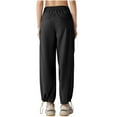 thumbnail image 4 of AherBiu Cargo Pants Women Loose High Waisted Drawstring Quick Dry Casual Straight Trousers with Multi Pockets, 4 of 4