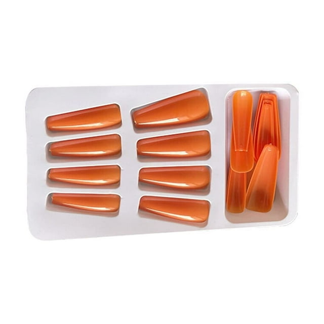 1 Set French Tip Press Simple Operation on Nails Coffin False Toe Files Glittery Stick Full Cover Ballet Style Beauty Tool DIY Decorations Type 9