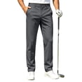 thumbnail image 3 of KEXE Mens Casual Pants Men's Golf Pants Straight Leg Stretch Breathable Trousers for Outdoor Sports and Casual Wear(size:27,Dark Gray), 3 of 7