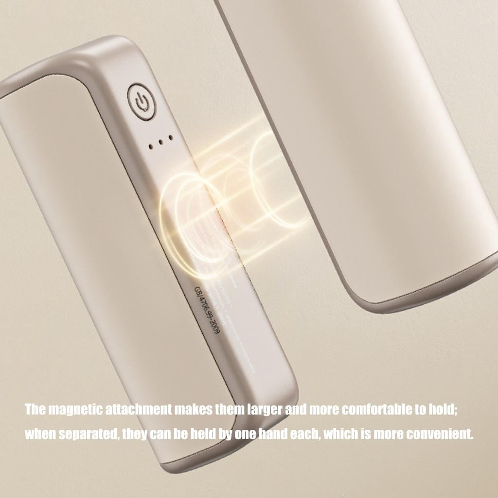 Osdhezcn Magnetic Hands Warmers 3 Heat Levels 3000mAh Battery Commutes Heating