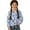 Blue Floral, variant on Beach Sea Starfish Shell Printed Girls Long Sleeve Shirt Kids Crewneck T-Shirts Trendy 3D Graphic Tie-hem Cute Tees for Fall Winter, Size 11-12