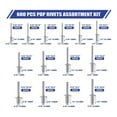 thumbnail image 3 of 600 Pcs 14 Size Pop Rivets Assortment Kit Aluminum Rivets (3/32 Inch 1/8 Inch 5/32 Inch 3/16 Inch),Assorted Blind Rivets, 3 of 5