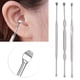 thumbnail image 4 of Kit de herramientas de limpieza de oídos, cuchara para recoger cera de los oídos, espiral de acero inoxidable, doble punta, 3 uds., 4 of 8