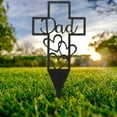 thumbnail image 5 of 2 Count Garden Plugin Cemetery Flowers for Grave Stake Memorial Ornaments Outdoor Father Black, 5 of 8
