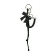 thumbnail image 3 of Unique Bargains 1 Pc Fashionable Bow Phone String Handbag Charm Decorative Keychain Black, 3 of 6