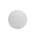 thumbnail image 1 of Benzara BM189504 Decorative Ceramic Orb with Rope Textured Surface, White - Small - 5.75 x 6 x 6 in., 1 of 1