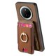 thumbnail image 1 of For Huawei Mate 70 Leather Back Cover with Detachable Card Holder Kickstand - Green, 1 of 5