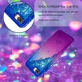 thumbnail image 4 of Mignova iPhone 8 Plus Flash Case, Durable and Cute Colorful Quicksand Series Bling Diamond Flowing Liquid Floating Shockproof Cover case for Apple iPhone 7 Plus / 8 Plus 5.5 inch - Blue+Purple, 4 of 6