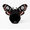 Moth Crochet Goth Cat Hats#5, variant on Ram's Horns Crochet Goth Cat Hats Eye‑Catching Curly Ram Horn Detail Stretchy One‑Size Pet Costume Hat Suitable for Majority of Adult Cat Breeds