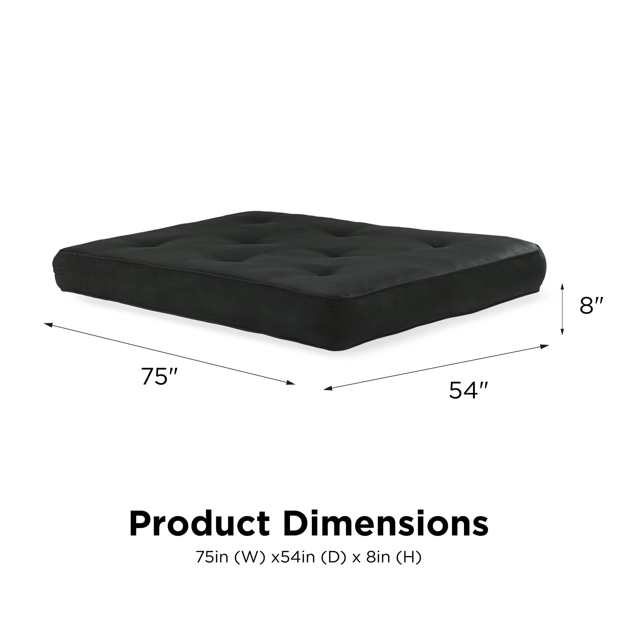 Dhp 8 Inch Independently Encased Coil Futon Mattress Brown Microfiber Walmart Com Walmart Com
