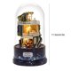 thumbnail image 4 of Madera De Madera En Miniatura, Ensamblado De Estilo Moderno De Estilo Liso Giratorio Kit De Casa De Muñecas Con Luz LED Y Música Para La Decoración Del Hogar Para Regalos De, 4 of 7