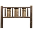 thumbnail image 2 of Homestead Collection Twin Headboard w/ Laser Engraved Moose Design, Stain & Clear Lacquer Finish, 2 of 5