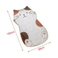 thumbnail image 3 of Manta de cama para niños con forma de gatito de 60 x 35 pulgadas de Colorfulland, duradera y transpirable. Blanco, 3 of 3
