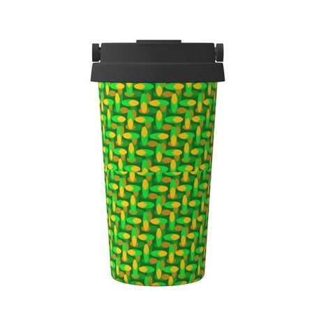 

Tebeau Corn 4 Print Travel Coffee Mug Insulated Coffee Cup with Leakproof Lid Coffee Tumbler Reusable Coffee Cups with Seal Lid