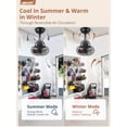 thumbnail image 4 of Ventilador de pared LEDIARY, control remoto de 10 pulgadas, 6 velocidades, ajustable, 4 of 7