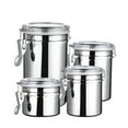 thumbnail image 3 of Stainless Steel Food Storage Container with Locking Lid | Airtight Kitchen Canister for Coffee, Tea, Flour & Dry Goods | 4 Sizes Available 1L to 3L, 3 of 3