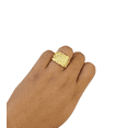 thumbnail image 3 of Real 14k Men Nugget Ring Yellow Gold 14Kt Genuine (Size:10;), 3 of 7
