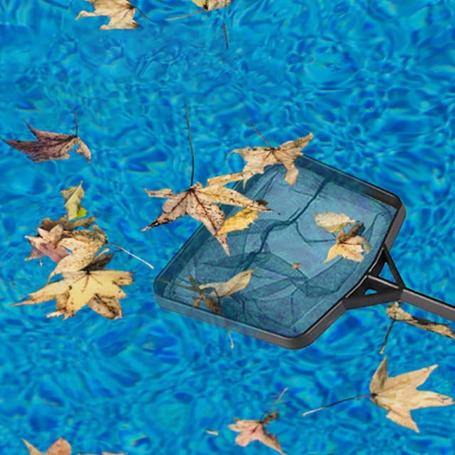 YAOMOBB Lonng Handle Pool Skimmer Portable Mini Pool Skimmer Net Fine Mesh Heavy Duty Leaf Debris Cleaning for Pools