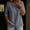 Gray, variant on Women's Half Sleeve Blouse, Spring Summer Loose Pullover V-Neck, Breathable Linen Top for Casual Daily or Beach Wear, 2026 New Limited-time Offer