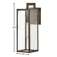 thumbnail image 2 of Hinkley Lighting - Max - 1 Light Medium Outdoor Wall Lantern in Transitional, 2 of 15