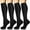 Black, variant on FAZVAOO Compression Socks for Women Cotton Warm Athletic Cycling Outdoor Running Socks,Black 4 Pairs