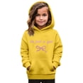 thumbnail image 2 of Chandails en Molleton pour Filles Manches Longues Imprimé à Capuche Chandail Col Rond Décontracté Sport Vêtements d'Automne Chandails en Molleton pour Filles 9-10 Ans, 2 of 3