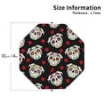 thumbnail image 3 of Pofeuu PUG Print Leather Coasters Set of 6, Round Cups Mugs Mat Pad for Home Kitchen Heat Resistant Drink Coasters,Octagon, 3 of 7